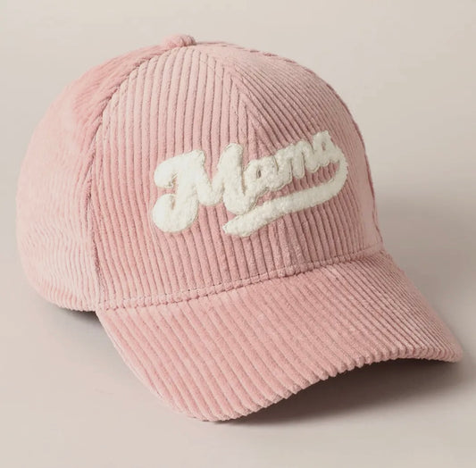 Mama Embroidered Corduroy Cap