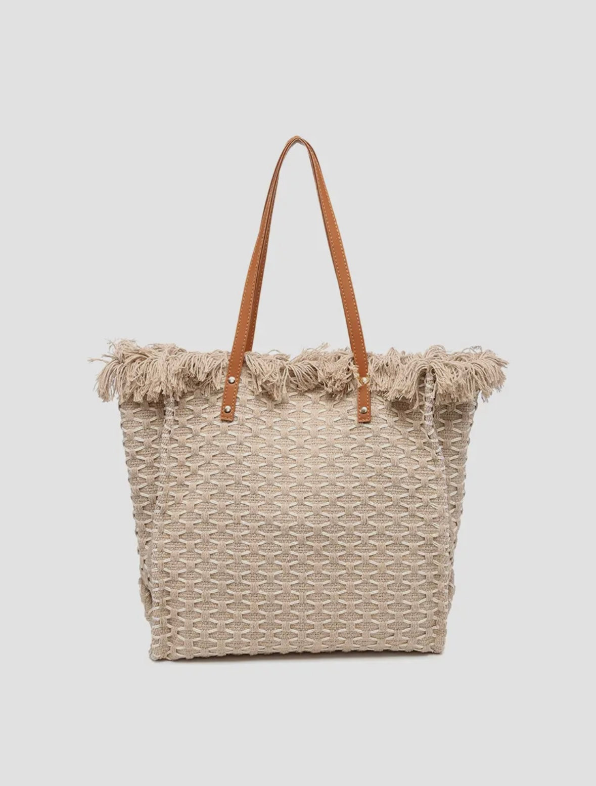 Madison Handwoven Fringe Tote