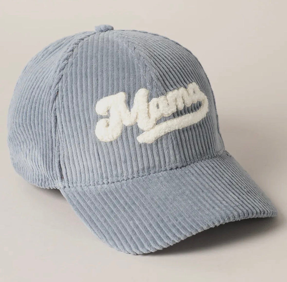 Mama Embroidered Corduroy Cap