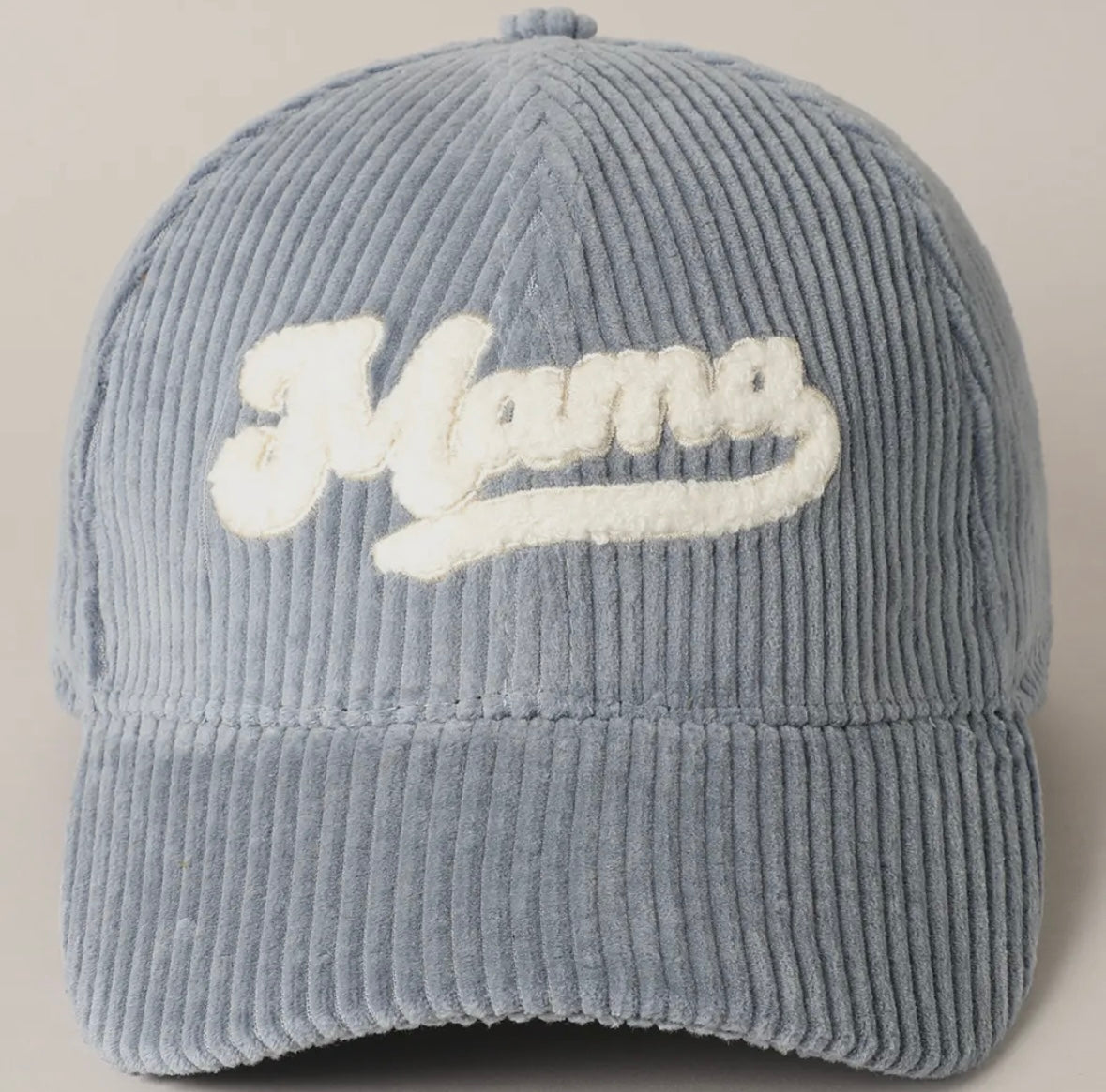 Mama Embroidered Corduroy Cap