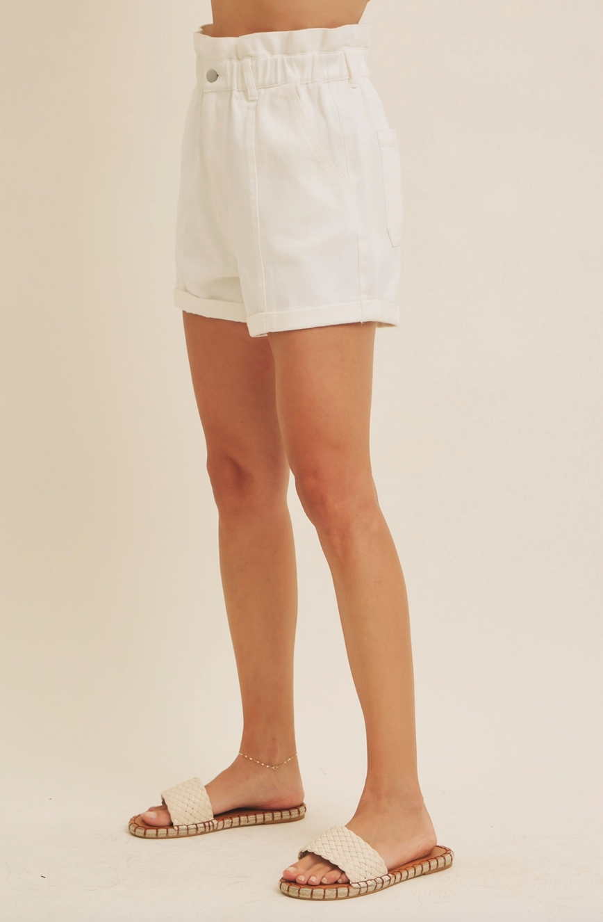 Timeless Relaxed Fit High Rise Denim Shorts