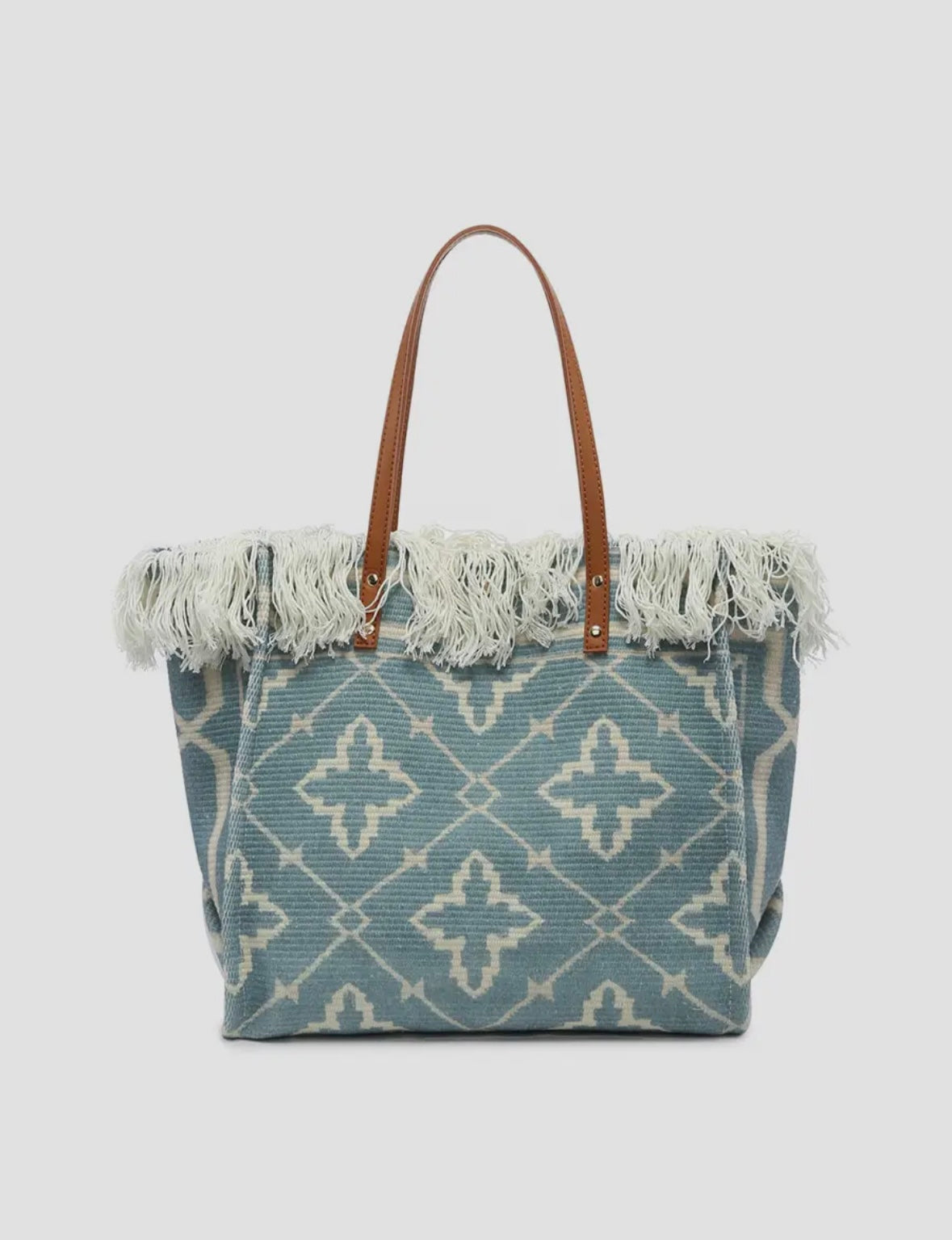 Madison Handwoven Fringe Tote