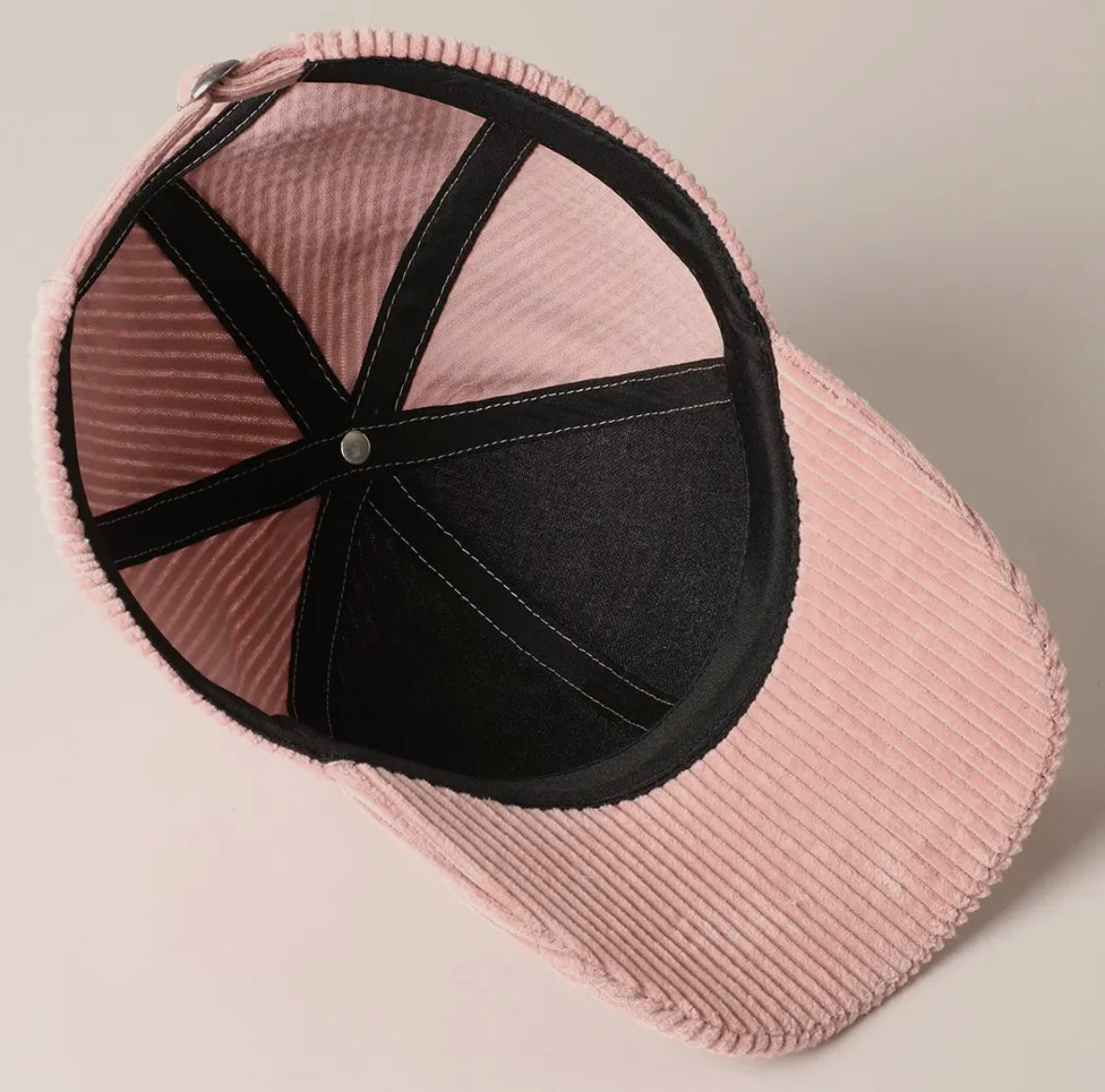 Mama Embroidered Corduroy Cap